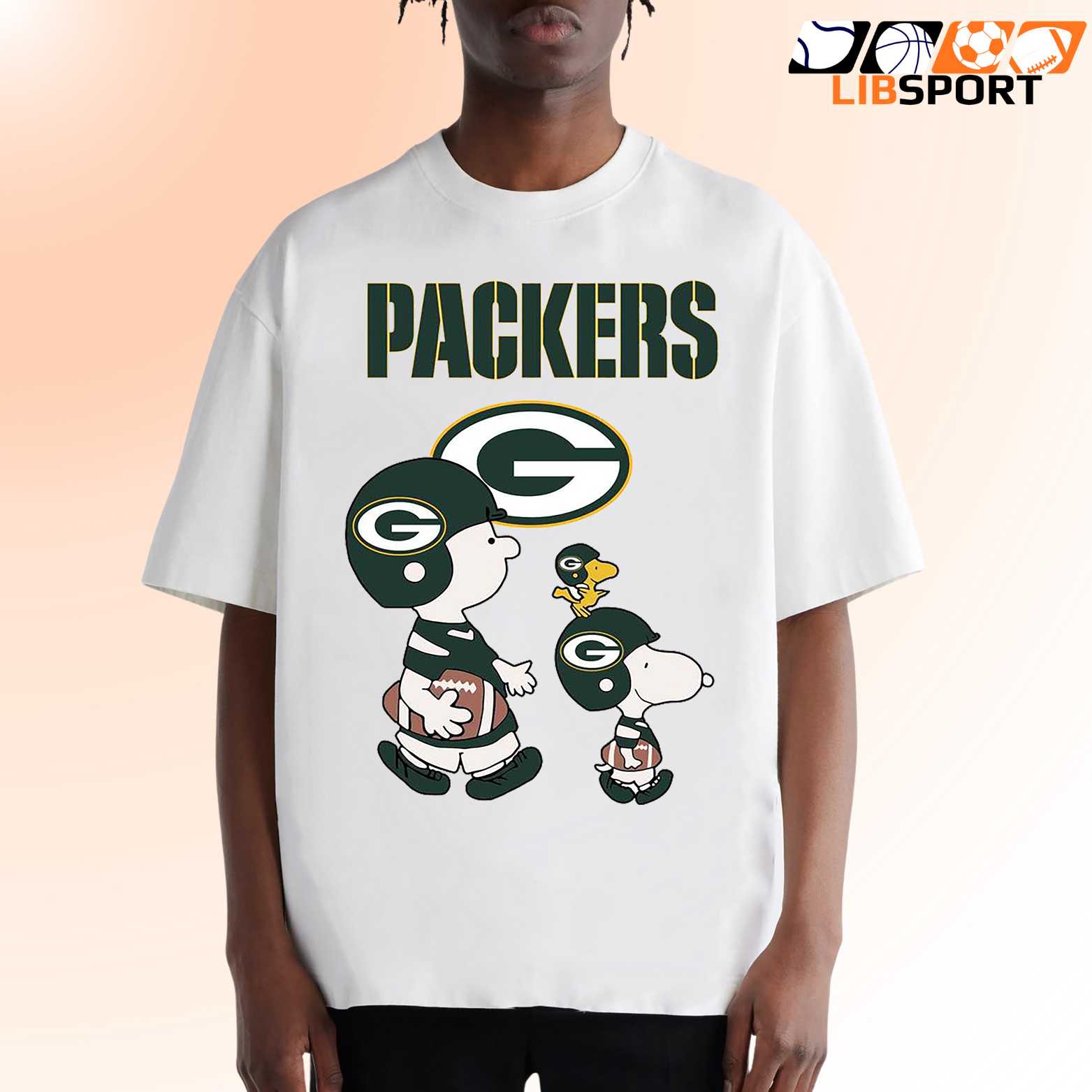 Packers Snoopy Graphic Tee, Peanuts Football Shirt, Unisex Game Day T-Shirt